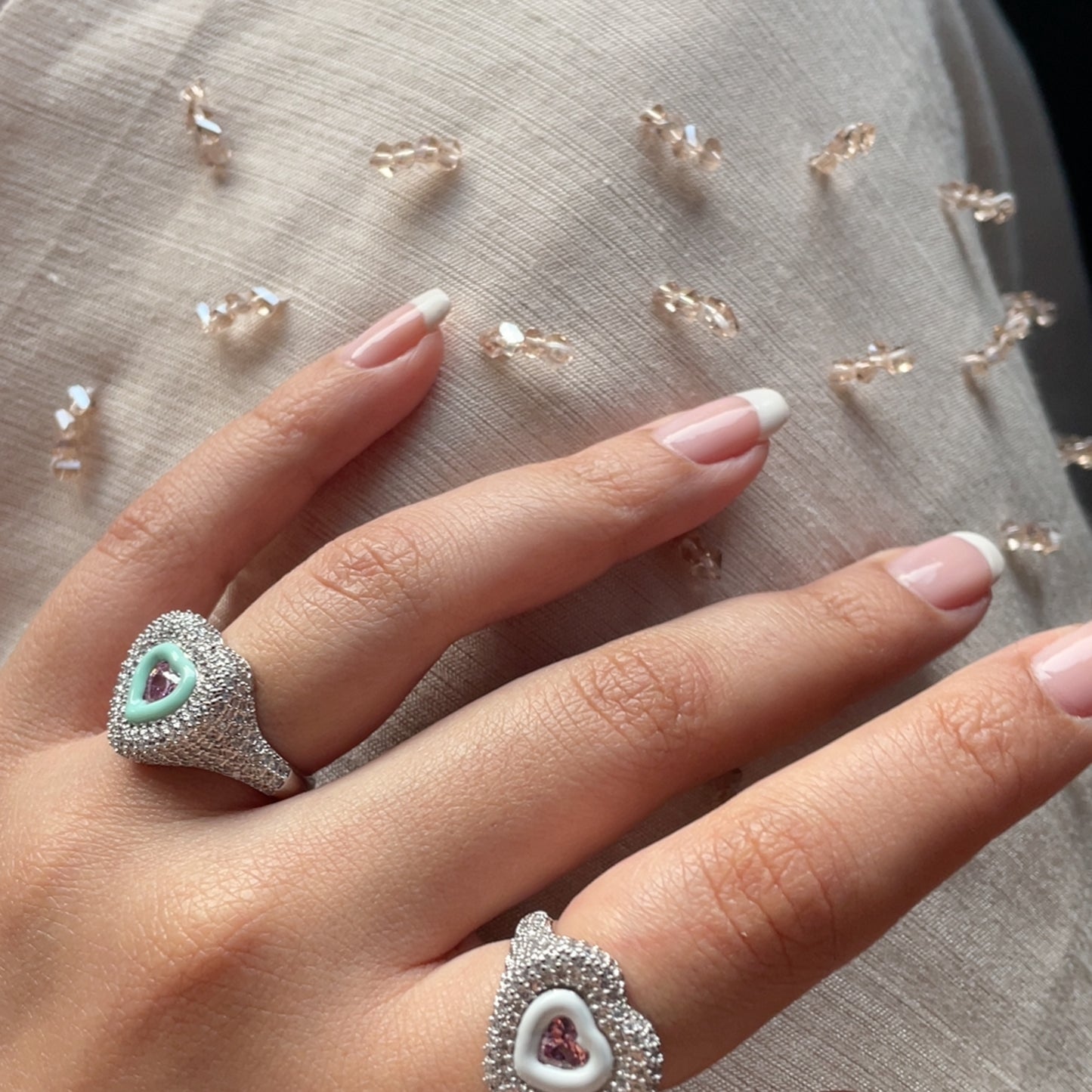 Heart Iced Ring