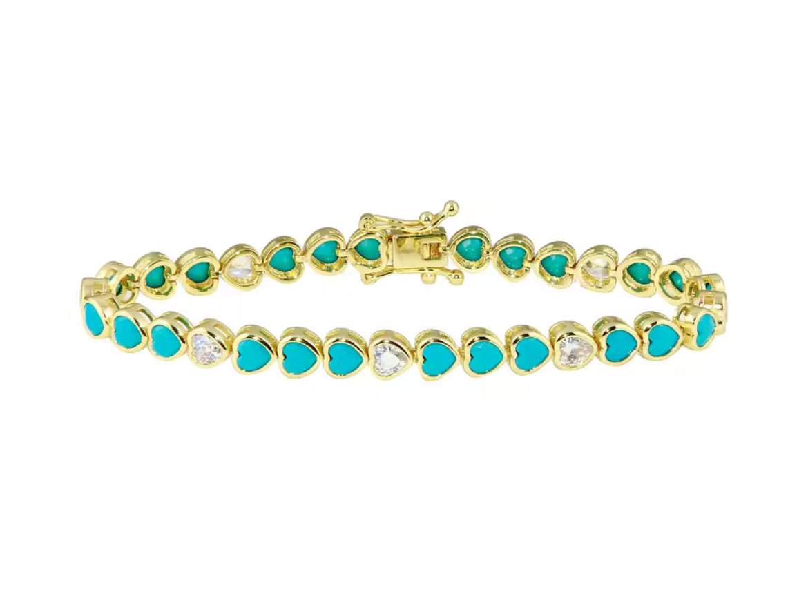 Shapes tennis bracelet 