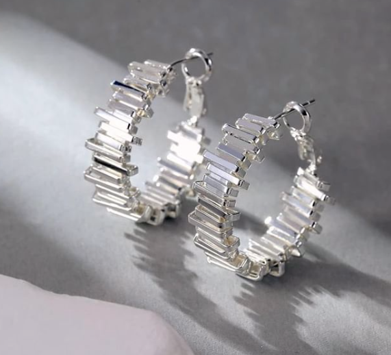 Blocks Hoop Earrings