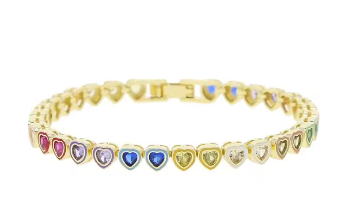 Shapes tennis bracelet ￼