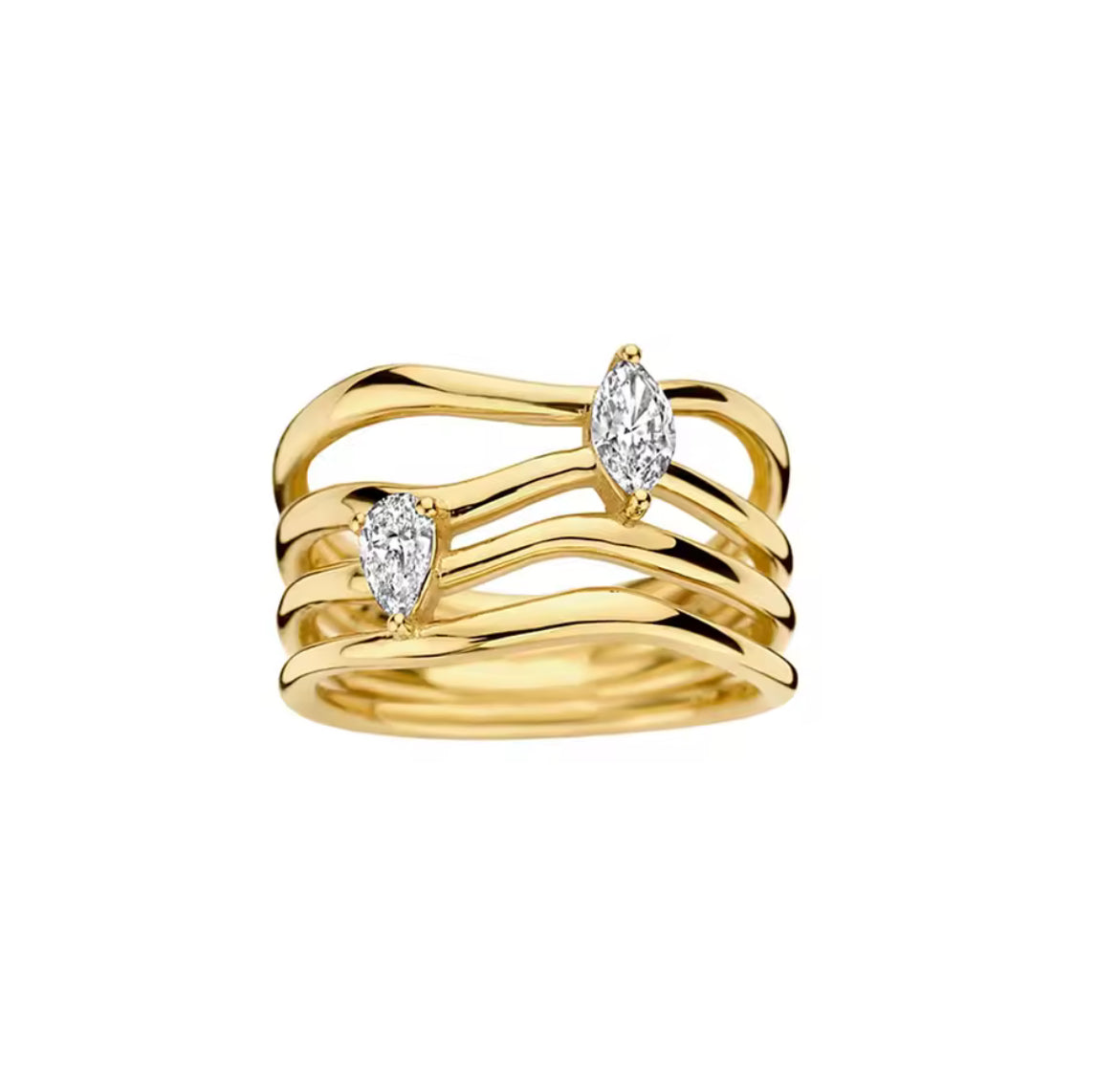 Vela Moissanite Ring
