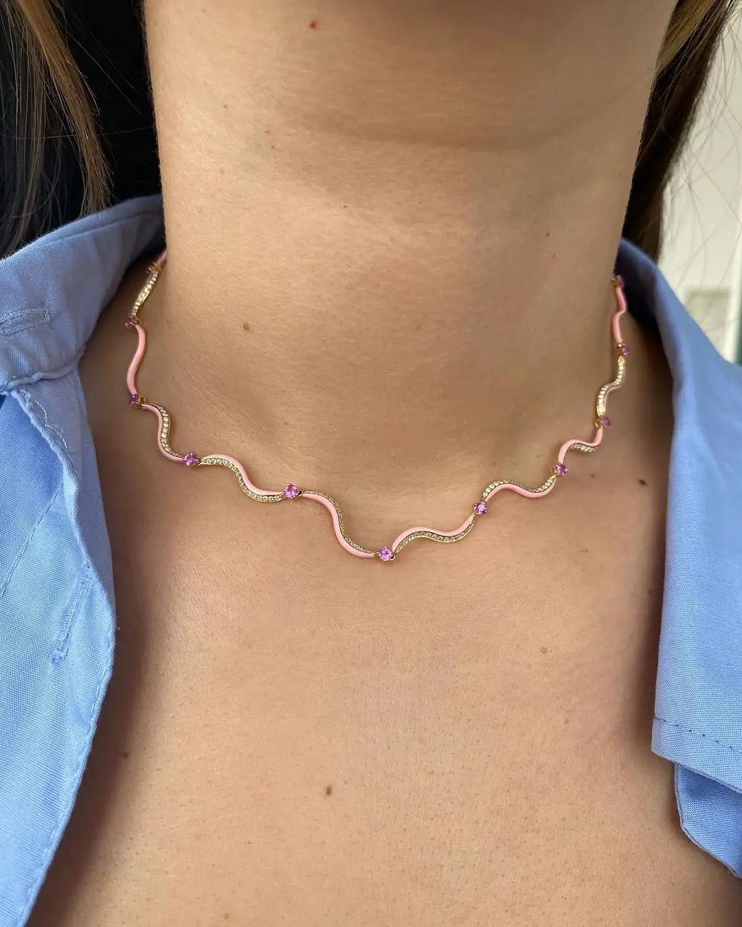 Wave necklace